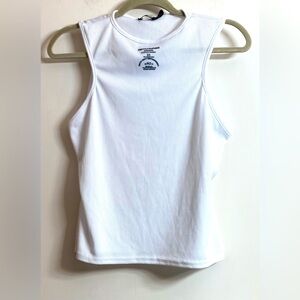 Pretty Little Thing Grey Racer Neck Vest Size 10